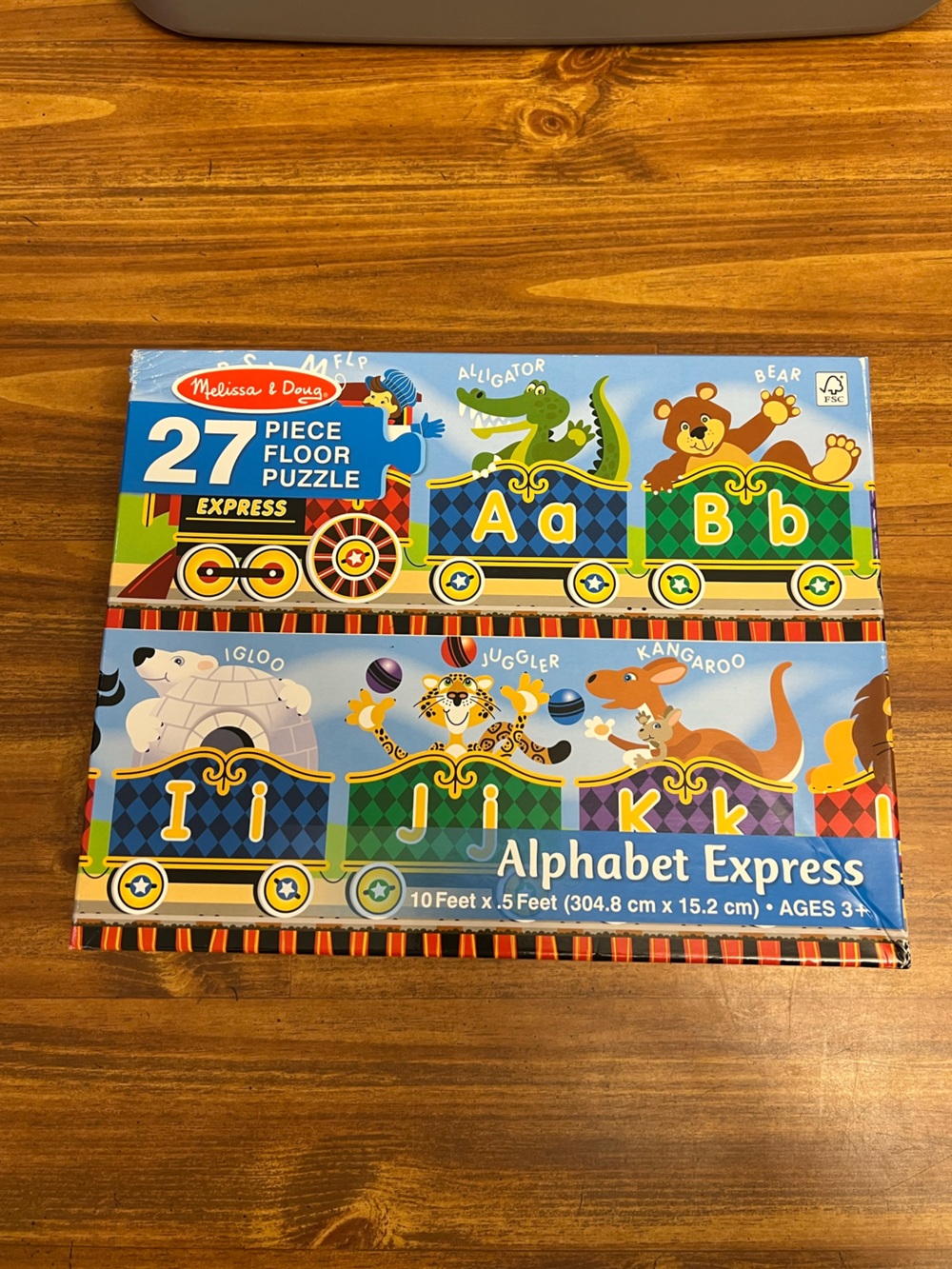 Melissa & Doug Alphabet Express 27-Piece Floor Puzzle -